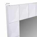 Lustro ścienne Alexandra House Living Biały Szkło Drewno MDF 4 x 119 x 84 cm