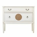 Komoda Alexandra House Living Biały Rattan Drewno świerkowe Drewno MDF 72 x 38 x 88 cm