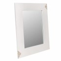 Lustro ścienne Alexandra House Living Biały Szkło Drewno MDF 2 x 90 x 70 cm