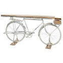 Odbiornik Alexandra House Living Bike Biały Kawa Żelazo Drewno mango 50 x 90 x 198 cm