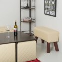 Taboret Alexandra House Living PVC Drewno MDF 30 x 47 x 72 cm