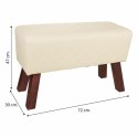 Taboret Alexandra House Living PVC Drewno MDF 30 x 47 x 72 cm