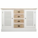 Kredens Alexandra House Living Biały Drewno paulowni Drewno MDF 40 x 80 x 124 cm