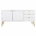 Kredens Alexandra House Living Biały Złoty Drewno MDF 42 x 71 x 145 cm