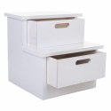 Taboret Alexandra House Living Biały Drewno paulowni Drewno MDF 34 x 34 x 34 cm Schody