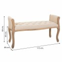 Taboret Alexandra House Living Krem Drewno kauczukowe 48 x 60 x 113 cm