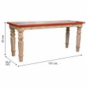 Taboret Alexandra House Living Drewno mango Drewno MDF 35 x 43 x 101 cm