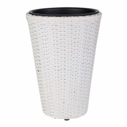 Doniczka Alexandra House Living Biały Żelazo Rattan Plastikowy 28 x 40 x 28 cm