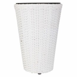 Doniczka Alexandra House Living Biały Żelazo Rattan Plastikowy 28 x 40 x 28 cm