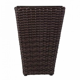 Doniczka Alexandra House Living Brązowy Żelazo Rattan Plastikowy 28 x 40 x 28 cm