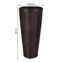 Doniczka Alexandra House Living Brązowy Żelazo Rattan Plastikowy 28 x 60 x 28 cm