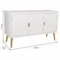 Kredens Alexandra House Living Biały Złoty Drewno MDF 41 x 71 x 120 cm