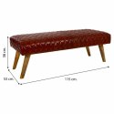 Taboret Alexandra House Living Skórzany Drewno mango 53 x 38 x 115 cm