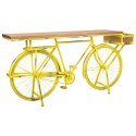 Odbiornik Alexandra House Living Bike Żółty Żelazo Drewno mango 46 x 93 x 187 cm