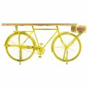 Odbiornik Alexandra House Living Bike Żółty Żelazo Drewno mango 46 x 93 x 187 cm