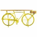 Odbiornik Alexandra House Living Bike Żółty Żelazo Drewno mango 46 x 93 x 187 cm