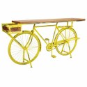 Odbiornik Alexandra House Living Bike Żółty Żelazo Drewno mango 46 x 93 x 187 cm