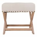 Taboret Alexandra House Living Szary Krem 46 x 46 x 49 cm