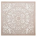 Dekoracja ścienna Alexandra House Living Biały Drewno MDF 4 x 120 x 120 cm