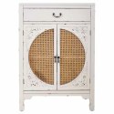 Mebel do Przedpokoju z Szufladami Alexandra House Living Biały Rattan Drewno świerkowe Drewno MDF 36 x 100 x 70 cm