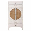 Szafa Alexandra House Living Biały Rattan Drewno świerkowe Drewno MDF 40 x 135 x 70 cm