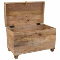 Taboret Alexandra House Living Biały Naturalny Drewno mango Drewno MDF 40 x 47 x 72 cm