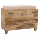 Taboret Alexandra House Living Biały Naturalny Drewno mango Drewno MDF 40 x 47 x 72 cm