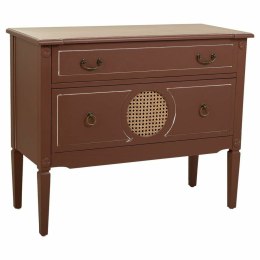 Komoda Alexandra House Living Brązowy Naturalny Rattan Drewno świerkowe Drewno MDF 38 x 72 x 88 cm