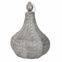 Świeczniki Alexandra House Living Srebro Metal Szkło 31 x 44 x 31 cm