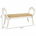 Taboret Alexandra House Living Biały Gąbka Drewno świerkowe Drewno MDF 45 x 78 x 139 cm