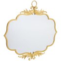 Lustro ścienne Alexandra House Living Złoto Metal Żelazo Lustro 4 x 90 x 78 cm