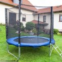 Trampolina ogrodowa duża 250cm z siatką osłonka i drabinka w komplecie