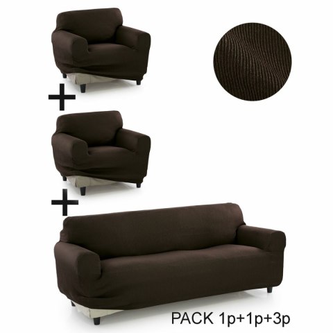 Pokrowiec na Sofę Sofakover Pocket Trio Romeo 3 Sztuk - Płótno Pokrowiec na Sofę Sofakover Pocket Trio Romeo 3 Sztuk - Płótno