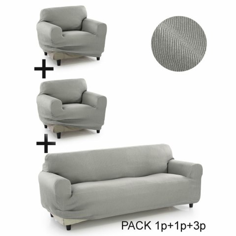 Pokrowiec na Sofę Sofakover Pocket Trio Romeo 3 Sztuk - Płótno Pokrowiec na Sofę Sofakover Pocket Trio Romeo 3 Sztuk - Płótno