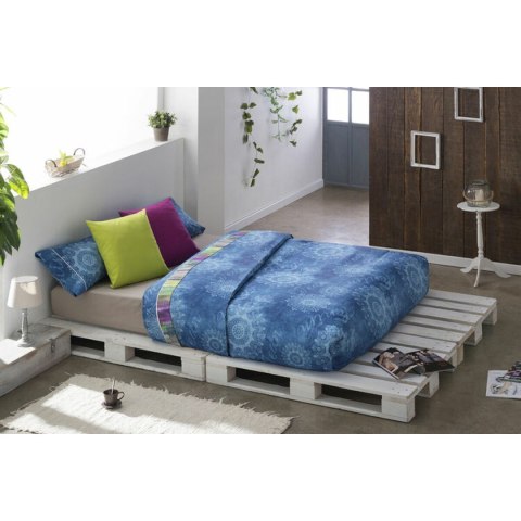Komplet poszewek na kołdrę Lois JEANS Szary Łóżko 180 260 x 230 cm 4 Części Komplet poszewek na kołdrę Lois JEANS Szary Łóżko 180 260 x 230 cm 4 Części