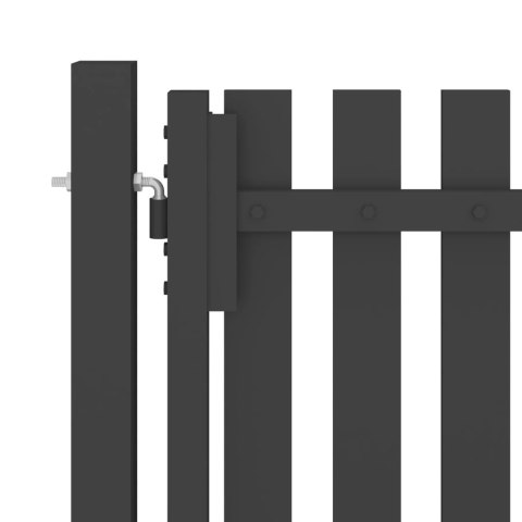 Poartă de gard grădină, antracit, 4 x 2,25 m, oțel Poartă de gard grădină, antracit, 4 x 2,25 m, oțel