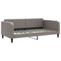 VidaXL Sofa z funkcją spania, kolor taupe, 100x200 cm, obita tkaniną