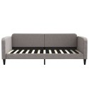 VidaXL Sofa z funkcją spania, kolor taupe, 100x200 cm, obita tkaniną