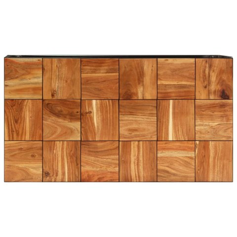 Stolik kawowy z drewna akacjowego i stali, 110x60x40 cm