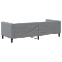 VidaXL Sofa z funkcją spania, jasnoszara, 90x190 cm, obita tkaniną