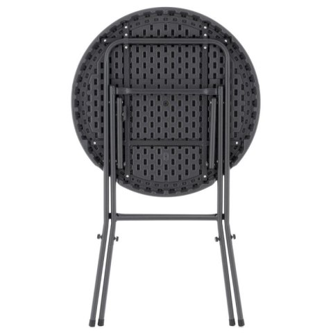 Składany wysoki stolik - szary 110 cm