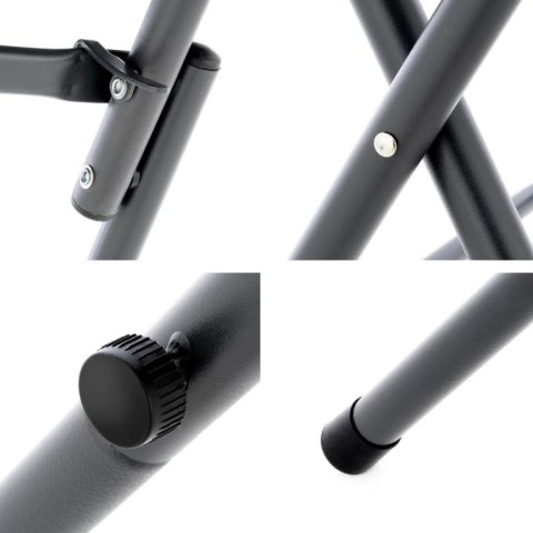 Składany wysoki stolik - szary 110 cm