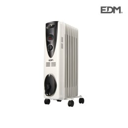 Grzejnik olejowy (7 żeberek) EDM 07121 Biały 1500 W