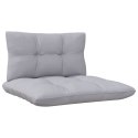 13 Piece Patio Lounge Set with Gray Cushions Pinewood