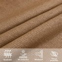 Żagiel przeciwsłoneczny, 160 g/m², taupe, 3,5x3,5x4,9m, HDPE