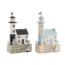 Figurka Dekoracyjna Home ESPRIT Niebieski Granatowy 17 x 8,5 x 30 cm (2 Sztuk)