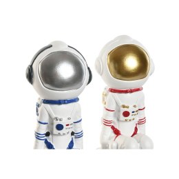 Figurka Dekoracyjna Home ESPRIT Niebieski Biały Czerwony Srebrzysty Kobieta Astronauta 11 x 7 x 24 cm (2 Sztuk)