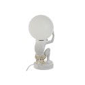 Lampa stołowa Home ESPRIT Biały Złoty Żywica Plastikowy 220 V 14 x 14 x 32 cm