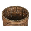 Zestaw doniczek Home ESPRIT Brązowy Metal Rattan Tropikalny 31 x 31 x 27 cm