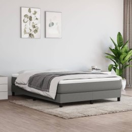 Box Spring Bed with Mattress Dark Gray 53.9